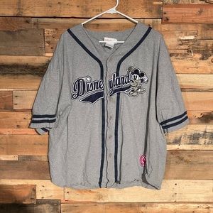 Disneyland Mickey Mouse Vintage Baseball Jersey mens XL